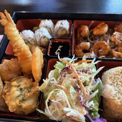Dish Asian Cuisine - Shrimp Bento Box.