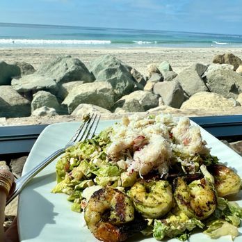 Pacific Coast Grill - PACIFIC SEAFOOD COBB SALAD-shrimps,Dungeness crab, bacon ,avocado, egg , blue cheese - Seafood Near Me - Cardiff, California Pacific Coast Grill - PACIFIC SEAFOOD COBB SALAD-shrimps,Dungeness crab, bacon ,avocado, egg , blue cheese - Seafood Near Me - Cardiff, California