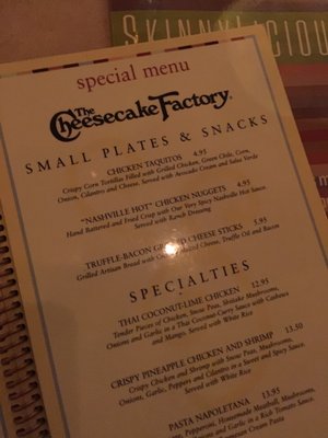 Menu photo 4 The Cheesecake Factory Durham, NC Menu photo 4 The Cheesecake Factory Durham, NC