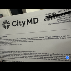 CityMD Parkchester Urgent Care - Bronx - Provider then changed it and added TTP, which I never stated or asked for. I never even said my child has been tugging at his ear...
