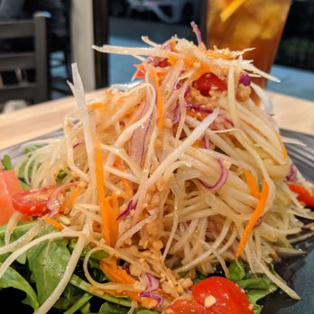 Basil & Co - Papaya Salad, $9.  Yummy - Thai Near Me - Diamond Bar, California