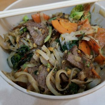 Brightwok Kitchen - The crunchy crave ($12), sub brown rice for rice noodles.  Tastes Great, like a healthier pad thai. - Asian Fusion Near Me - Chicago, Illinois