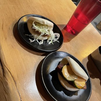RAMEN-SAN - Pork Belly bun Fried Chicken Bun - Ramen Near Me - Chicago, Illinois RAMEN-SAN - Pork Belly bun Fried Chicken Bun - Ramen Near Me - Chicago, Illinois