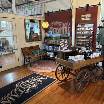 Mountain Rose Herbs Mercantile - Love the use of antiques for displays - Cosmetics & Beauty Supply Near Me - Eugene, Oregon
