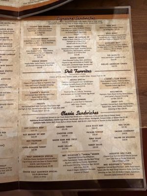 Menu photo 2 Canter's Deli Los Angeles, CA