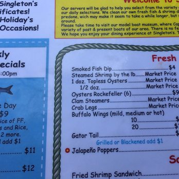 Singleton's Seafood Shack - Try the Smoked Fish Dip! - Seafood Near Me - Jacksonville, Florida Singleton's Seafood Shack - Try the Smoked Fish Dip! - Seafood Near Me - Jacksonville, Florida
