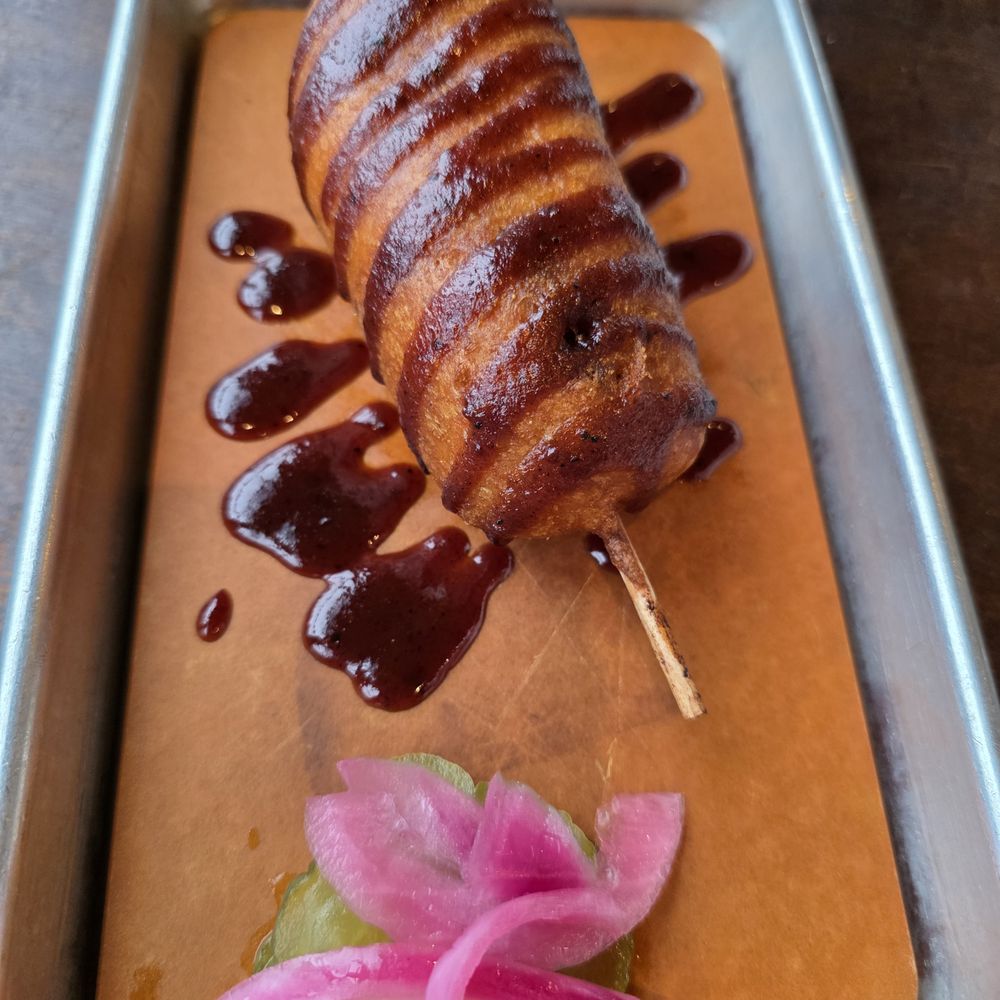 Meat Mitch Barbecue - Burnt end Corndog - Barbeque Near Me - Leawood, Kansas Meat Mitch Barbecue - Burnt end Corndog - Barbeque Near Me - Leawood, Kansas