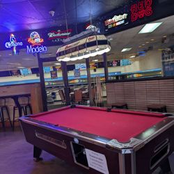Peak Bowling Center - Bar has a pool table
