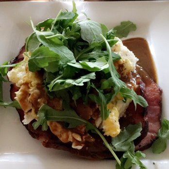 Hillside Farmacy - Ham and grits! - New American Near Me - Austin, Texas