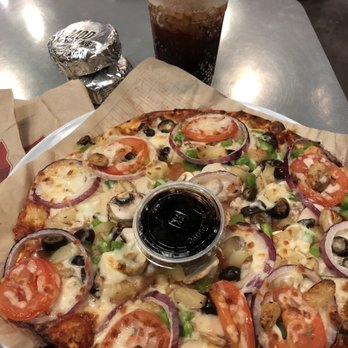 MOD Pizza - Delicious MOD pizza with a side of their Balsamic Fig dressing - Pizza Near Me - Lake Oswego, Oregon