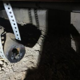 Old pipes and sludge build up. Old pipes and sludge build up.