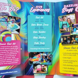 Hawaii Fluid Art - Brochure with offerings as of February 2025.