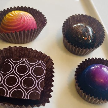 Christopher Elbow Chocolates - Yuzu Citrus, Irish coffee, Lavender, and Earl Grey - Desserts Near Me - San Francisco, California