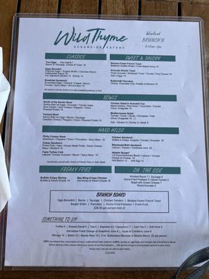 Menu photo 8 Wild Thyme Oceanside Eatery Fort Lauderdale, FL Menu photo 8 Wild Thyme Oceanside Eatery Fort Lauderdale, FL