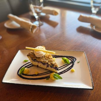 Salute Restaurant & Bar - Blueberry Streusel Cheesecake - Italian Near Me - Bend, Oregon