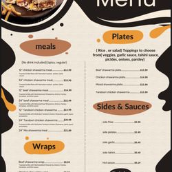Nadoosh Shawarma - Menu