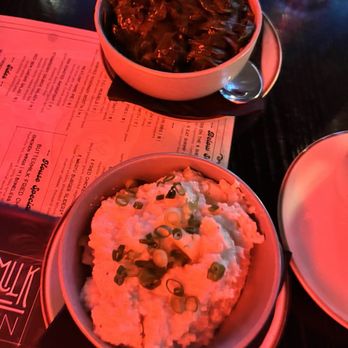 Buttermilk & Bourbon - Jalapeño grits and collard greens - Tapas/Small Plates Near Me - Watertown, Massachusetts Buttermilk & Bourbon - Jalapeño grits and collard greens - Tapas/Small Plates Near Me - Watertown, Massachusetts