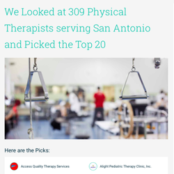 Barnes Physical Therapy - We have been selected as one of the "Top 20" PT clinics in San Antonio!