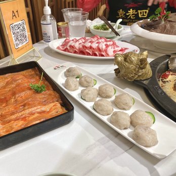 Yuan's Hotpot - Beef Tongue, shrimp paste, black leaf tripe - Hot Pot Near Me - Rosemead, California
