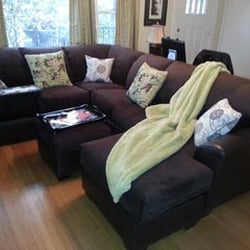 This is how this great sofa looks in our living room.  Great job guys!