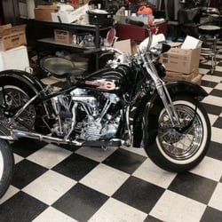 Ron Harvey's Classic Motorcycles - 1937 Knucklehead restored.  Winner of 2015 Alaska Vintage Motorcycle Show People's Choice Award.