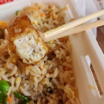 Panda Express - As you can see the Beyond vegan "chicken" was very dry. - Chinese Near Me - Novato, California Panda Express - As you can see the Beyond vegan "chicken" was very dry. - Chinese Near Me - Novato, California