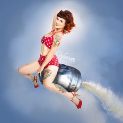 Vavoom Pinups - from a shoot we did with a client who's boyfriend is a brews beer!