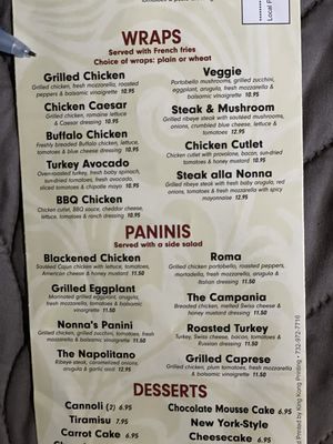 Menu photo 2 Nonna's Pizza & Restaurant Mahwah, NJ Menu photo 2 Nonna's Pizza & Restaurant Mahwah, NJ