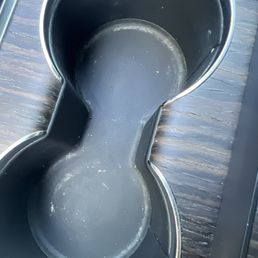 Cup holders not clean at all Cup holders not clean at all