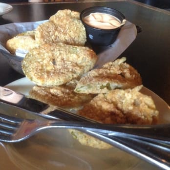 Smokejack BBQ - Order of fried pickles with a zesty sriracha dipping sauce. Yum! You actually get PICKLES instead of just fried crunchy batter - Barbeque Near Me - Alpharetta, Georgia Smokejack BBQ - Order of fried pickles with a zesty sriracha dipping sauce. Yum! You actually get PICKLES instead of just fried crunchy batter - Barbeque Near Me - Alpharetta, Georgia