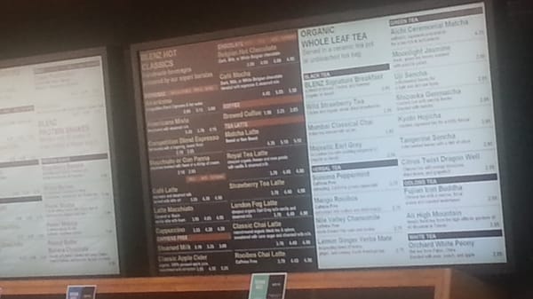 Menu photo 1 Blenz Coffee Vancouver, BC Menu photo 1 Blenz Coffee Vancouver, BC