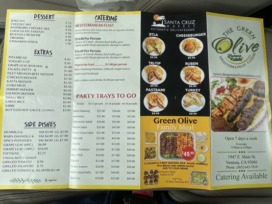 Menu photo 5 The Green Olive Ventura Ventura, CA Menu photo 5 The Green Olive Ventura Ventura, CA
