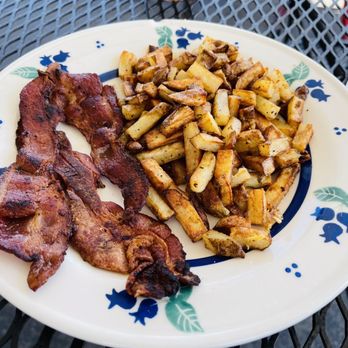 Mary Lane Cafe - Side of bacon and breakfast potatoes - good - Breakfast & Brunch Near Me - San Gabriel, California Mary Lane Cafe - Side of bacon and breakfast potatoes - good - Breakfast & Brunch Near Me - San Gabriel, California