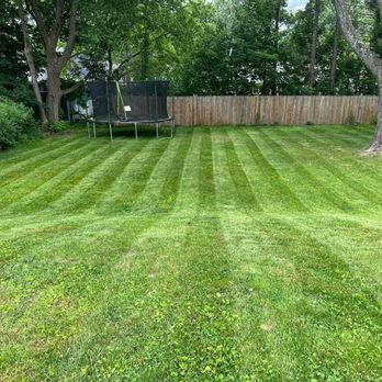 5 Seasons Landworks - a backyard with a trampol and a trampol - Lawn Services Near Me 5 Seasons Landworks - a backyard with a trampol and a trampol - Lawn Services Near Me