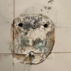 Berceli Kitchen & Home Design - Built in shower seat attached with a couple screws and fell apart shortly after the bathroom was remolded