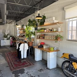 Chrome Yellow  - Small shop indoors
