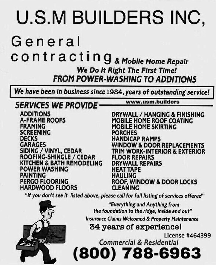 Slide of U S M Builders