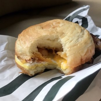 Starbucks - Double Double-Smoked Bacon, Cheddar & Egg Sandwich - Coffee & Tea Near Me - Burke, Virginia