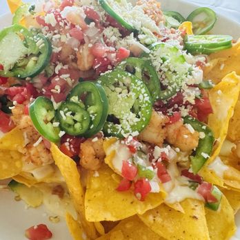 Coast - Blackened Shrimp Nachos - Seafood Near Me - Hilton Head Island, South Carolina Coast - Blackened Shrimp Nachos - Seafood Near Me - Hilton Head Island, South Carolina