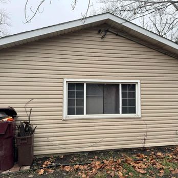 X signature - Power wash after, walk ways, siding, gutters etc - Plumbing Near Me