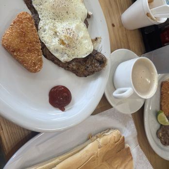 Latin American Grill - Bistec a caballo w/cafe con lecha - Latin American Near Me - Miami Lakes, Florida Latin American Grill - Bistec a caballo w/cafe con lecha - Latin American Near Me - Miami Lakes, Florida
