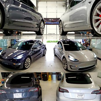 Frisco Tint - Tesla Model 3 High-Grade Ceramic tint on windshield, sides, moonroof, back-glass. Computer Cut Technology and "single piece" application. - Home Window Tinting Near Me - Frisco, Texas