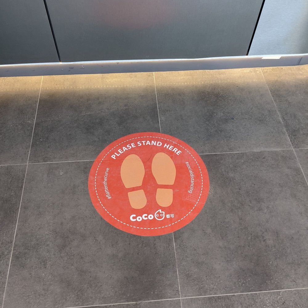 CoCo Fresh Tea & Juice - Marker in front of the pickup counter - Bubble Tea Near Me - Aurora, Ontario