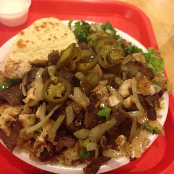 Greek Cafe - Gyro and chicken platter. It was ok. - Greek Near Me - Franklin, Tennessee Greek Cafe - Gyro and chicken platter. It was ok. - Greek Near Me - Franklin, Tennessee