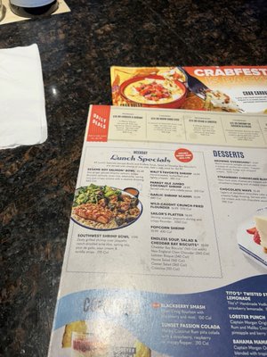 Menu photo 1 Red Lobster Fort Lauderdale, FL Menu photo 1 Red Lobster Fort Lauderdale, FL