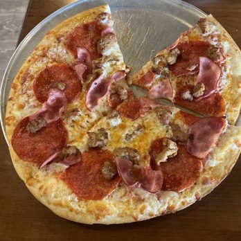 Angel Fired Pizza - 12' t-Rex (it's good) - Pizza Near Me - Angel Fire, New Mexico