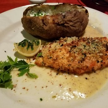 Chart House - Herb crusted salmon - Seafood Near Me - Dana Point, California