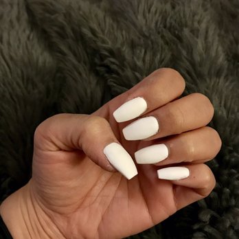 K Royalty Nails & Spa - In love my matte white coffin acrylics! - Nail Salons Near Me - Las Vegas, Nevada K Royalty Nails & Spa - In love my matte white coffin acrylics! - Nail Salons Near Me - Las Vegas, Nevada