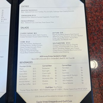 Eagle Vines Bar And Grill - Menu - American Near Me - American Canyon, California Eagle Vines Bar And Grill - Menu - American Near Me - American Canyon, California