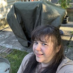 LaCave Suzanne Salon - This was how long my hair was.  Doing it for the Locks Of Love.